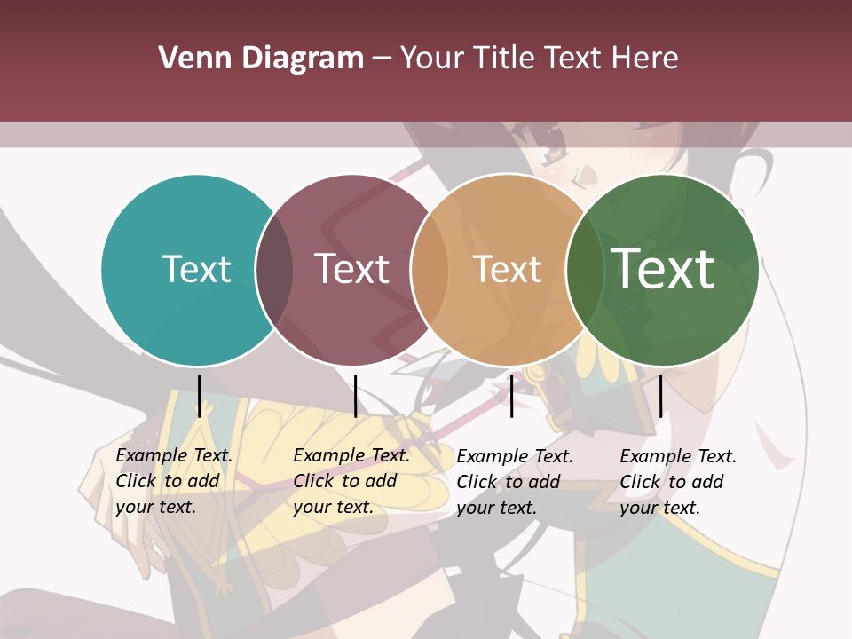 A Woman With Long Black Hair Is Sitting On A Chair PowerPoint Template