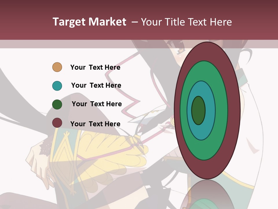 A Woman With Long Black Hair Is Sitting On A Chair PowerPoint Template