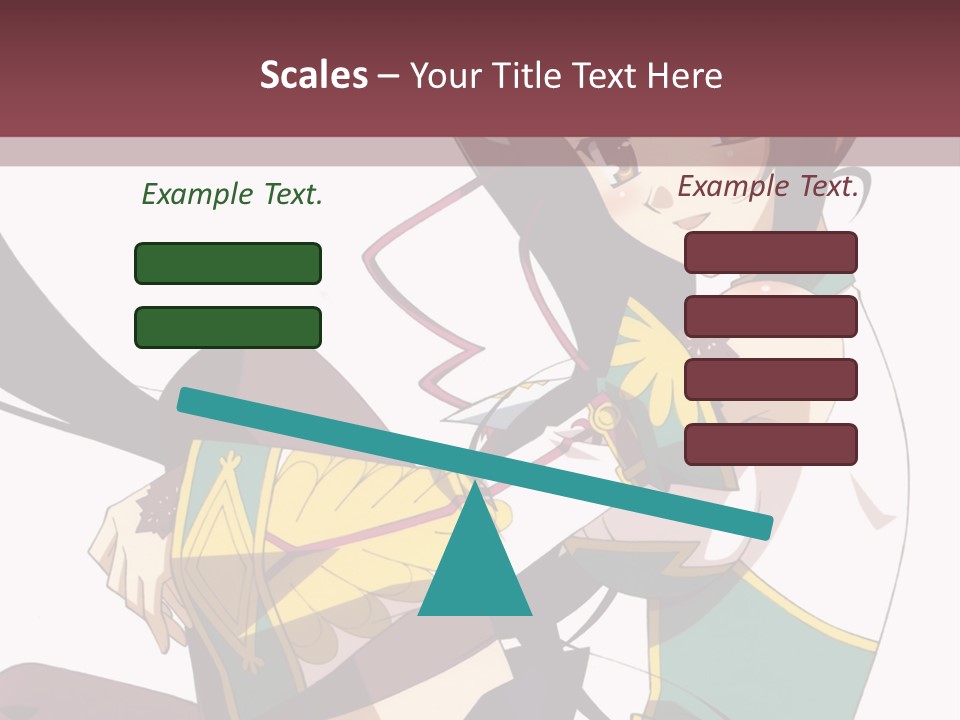 A Woman With Long Black Hair Is Sitting On A Chair PowerPoint Template