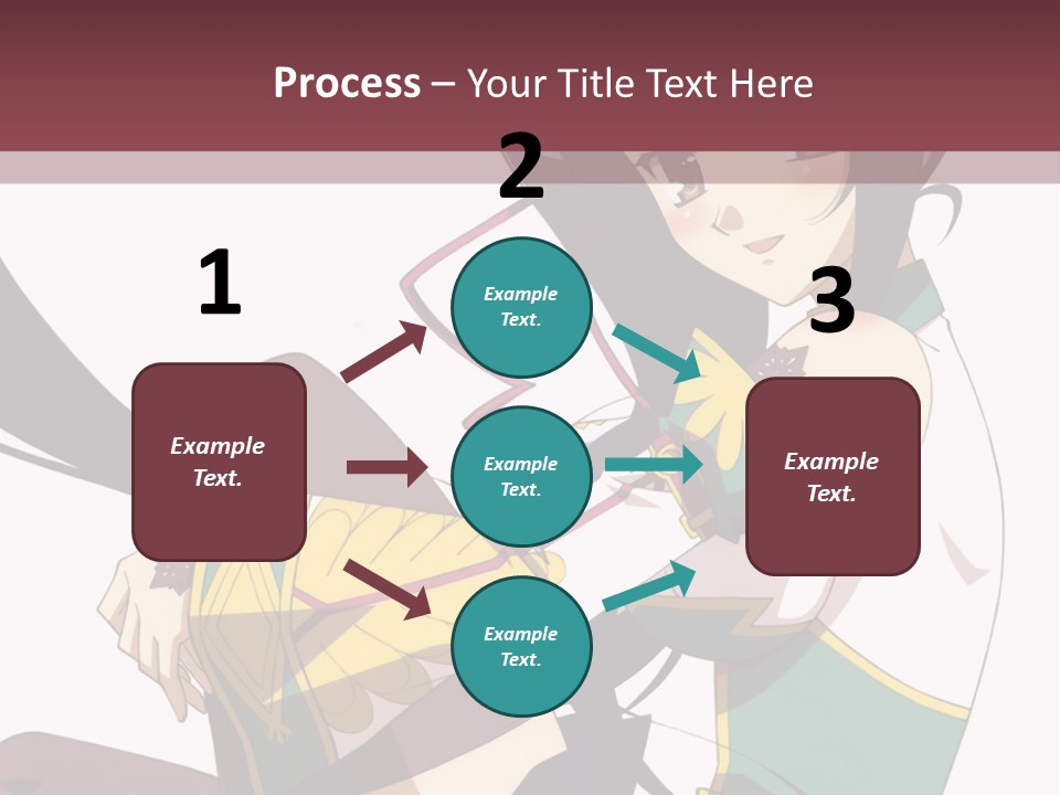 A Woman With Long Black Hair Is Sitting On A Chair PowerPoint Template