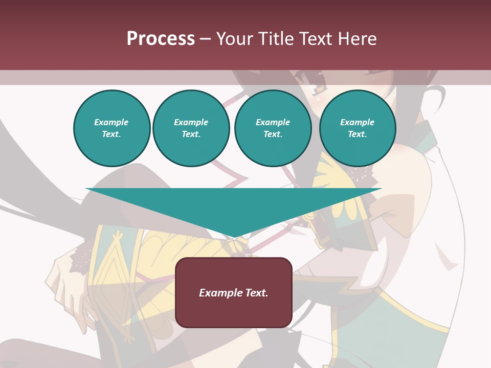 A Woman With Long Black Hair Is Sitting On A Chair PowerPoint Template