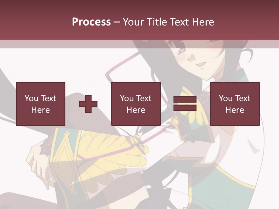 A Woman With Long Black Hair Is Sitting On A Chair PowerPoint Template