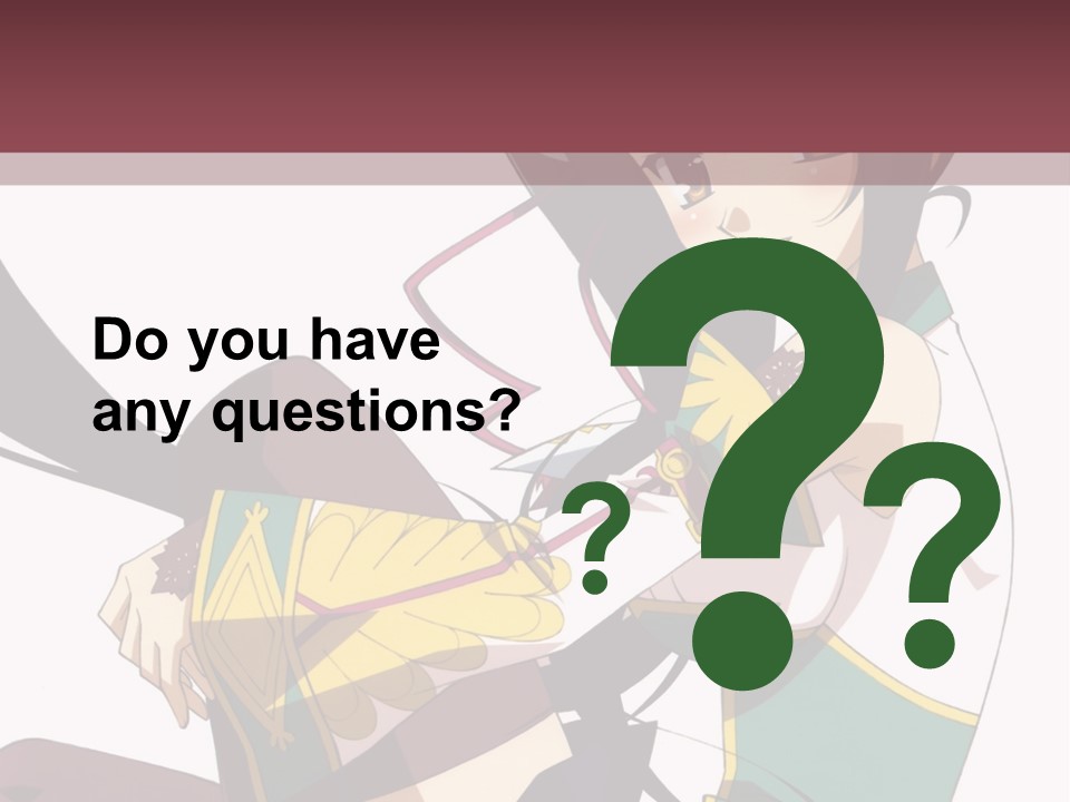 A Woman With Long Black Hair Is Sitting On A Chair PowerPoint Template