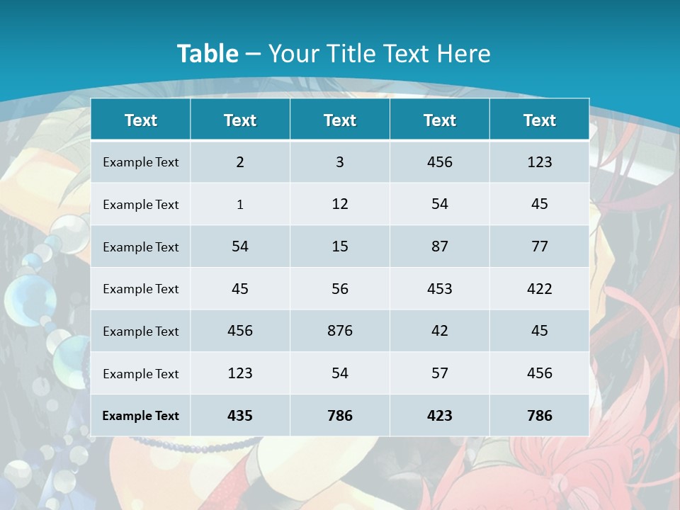 A Couple Of Anime Characters Hugging On A Blue Background PowerPoint Template