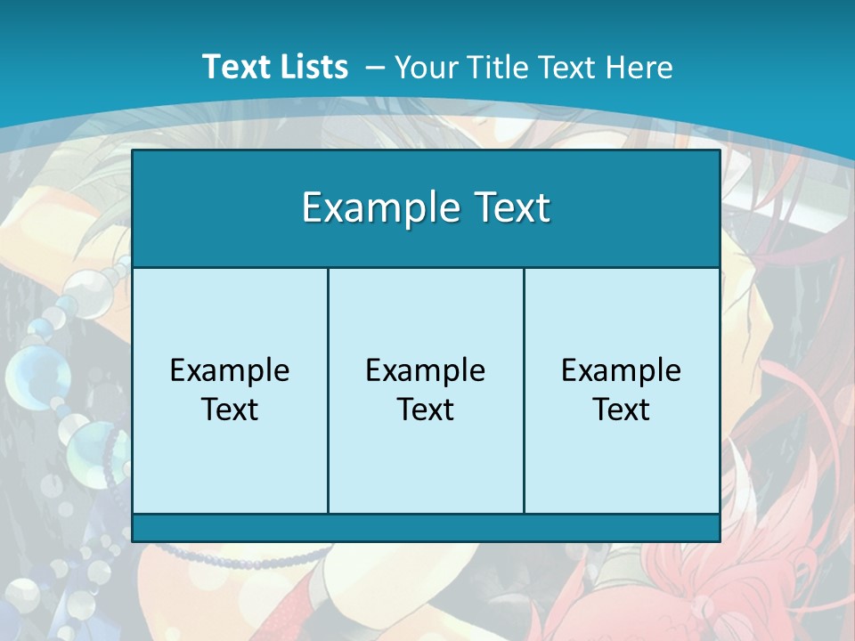 A Couple Of Anime Characters Hugging On A Blue Background PowerPoint Template
