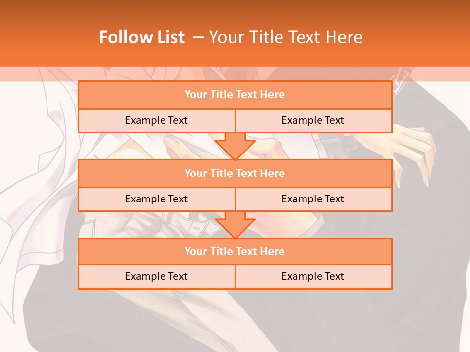 A Couple Of People Standing Next To Each Other PowerPoint Template