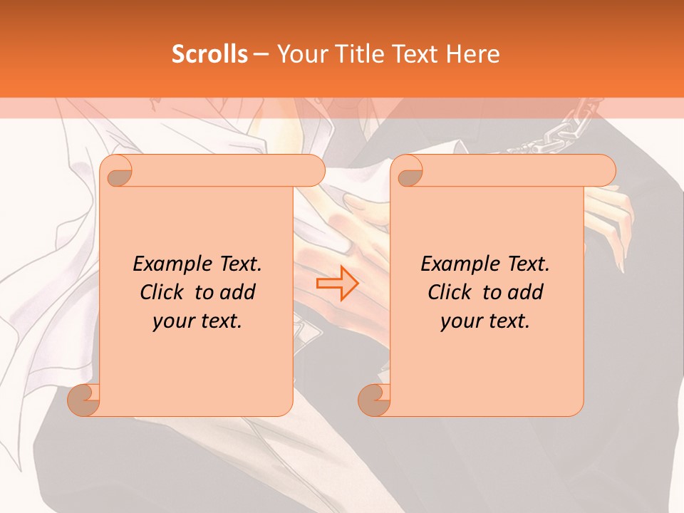 A Couple Of People Standing Next To Each Other PowerPoint Template