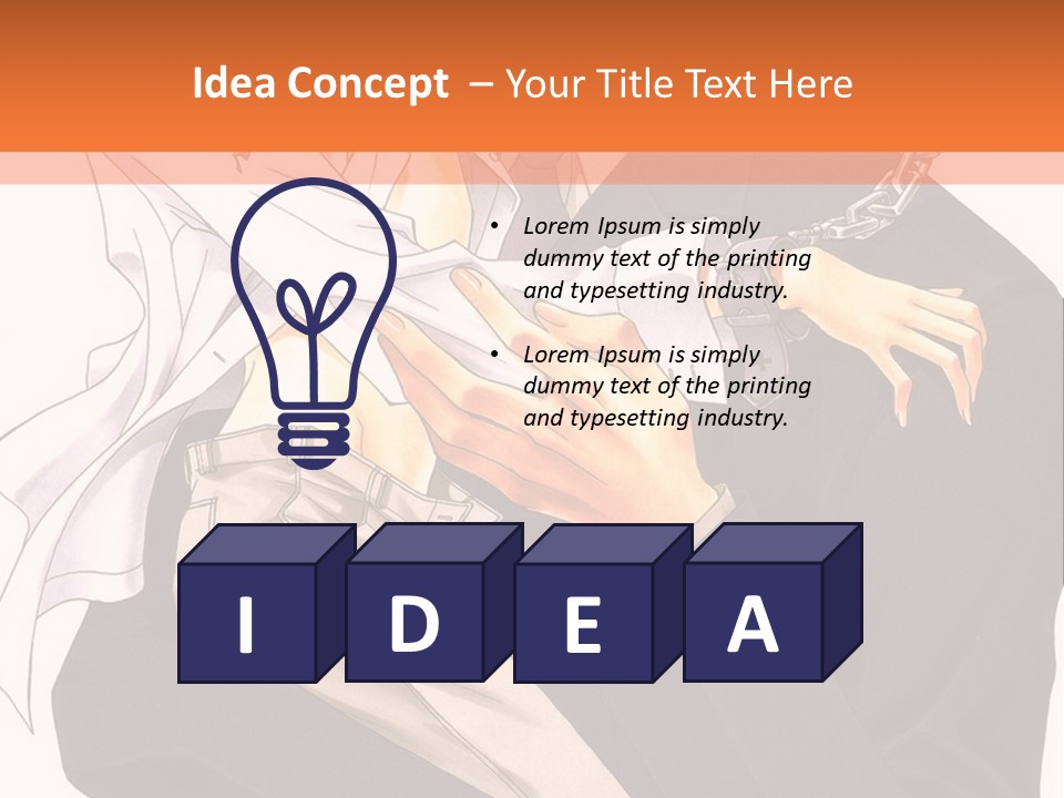 A Couple Of People Standing Next To Each Other PowerPoint Template