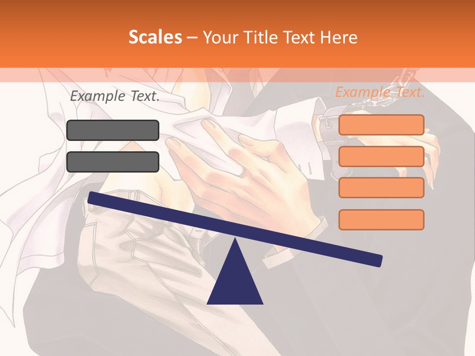A Couple Of People Standing Next To Each Other PowerPoint Template