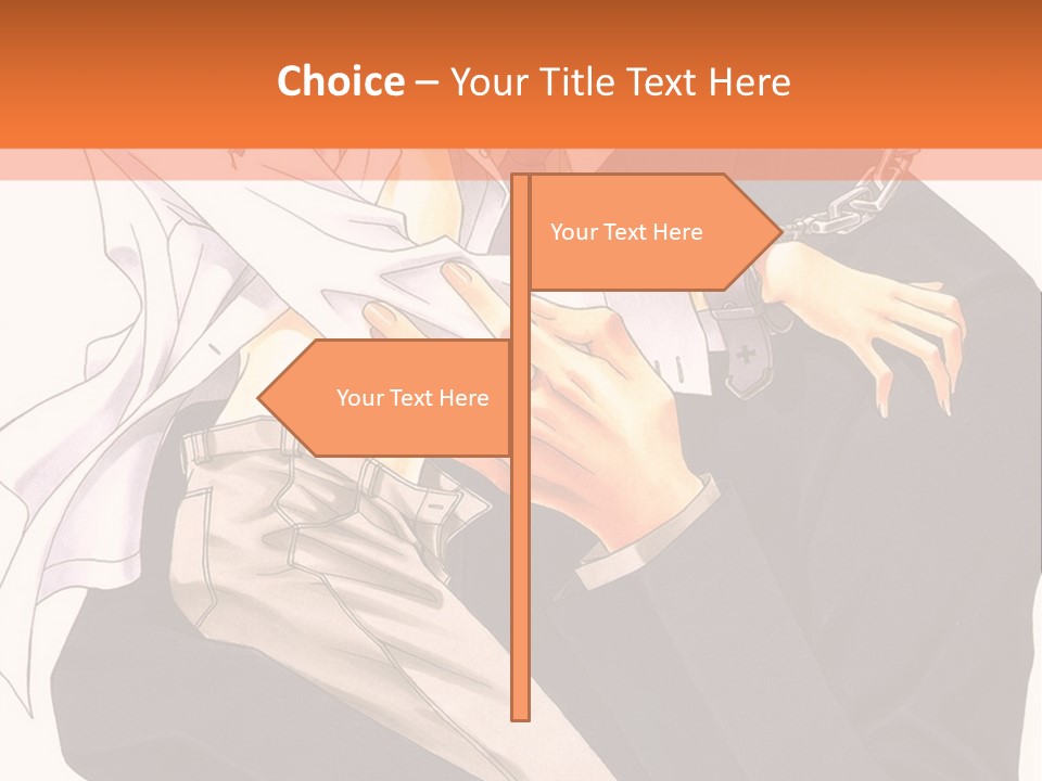 A Couple Of People Standing Next To Each Other PowerPoint Template