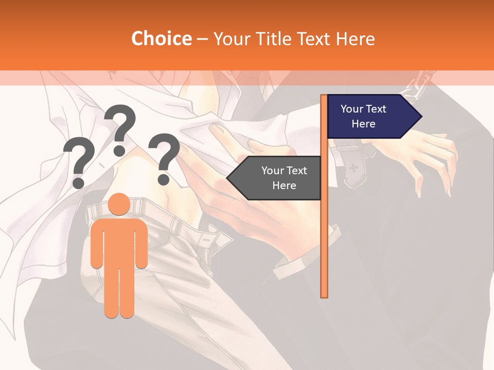 A Couple Of People Standing Next To Each Other PowerPoint Template