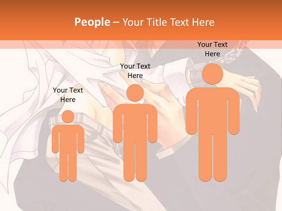 A Couple Of People Standing Next To Each Other PowerPoint Template