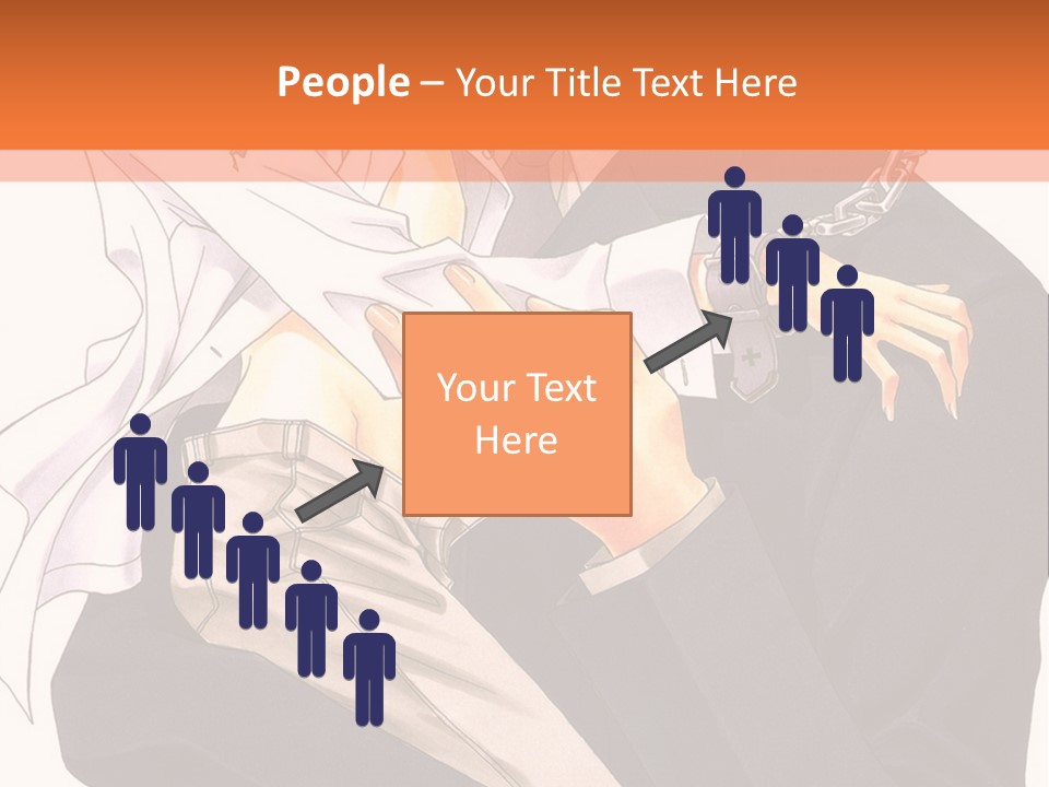 A Couple Of People Standing Next To Each Other PowerPoint Template