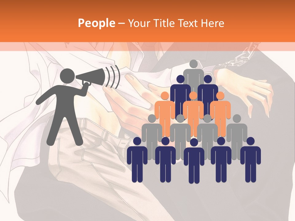 A Couple Of People Standing Next To Each Other PowerPoint Template