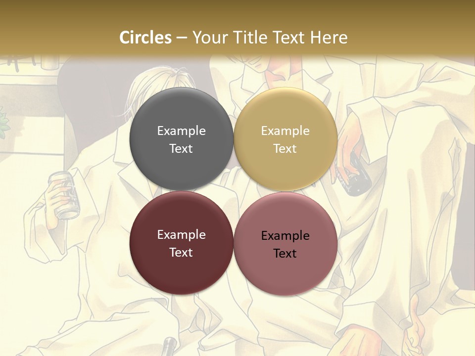 A Couple Of People Sitting On A Couch PowerPoint Template