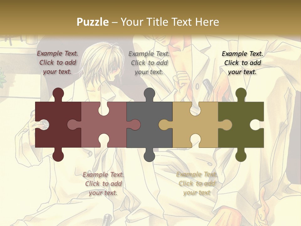 A Couple Of People Sitting On A Couch PowerPoint Template