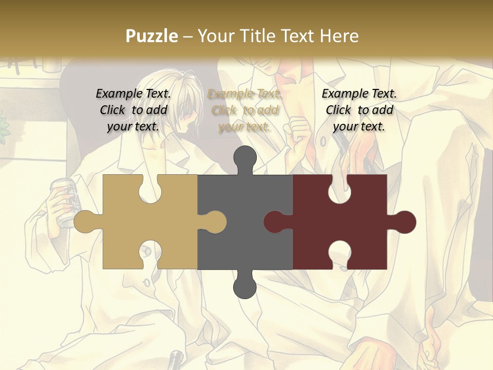 A Couple Of People Sitting On A Couch PowerPoint Template