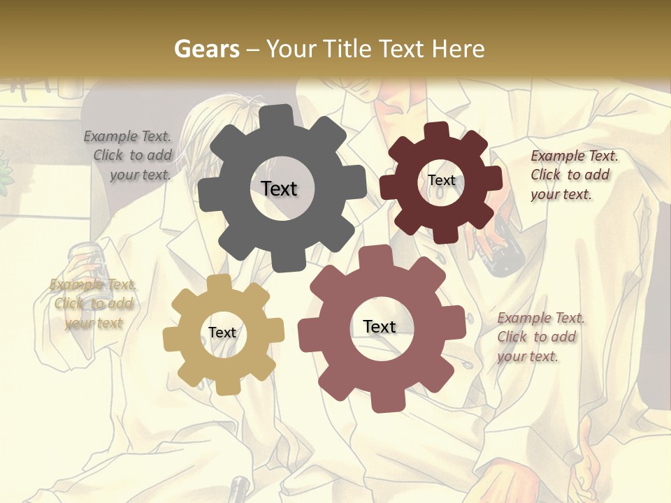 A Couple Of People Sitting On A Couch PowerPoint Template