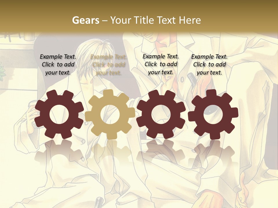 A Couple Of People Sitting On A Couch PowerPoint Template