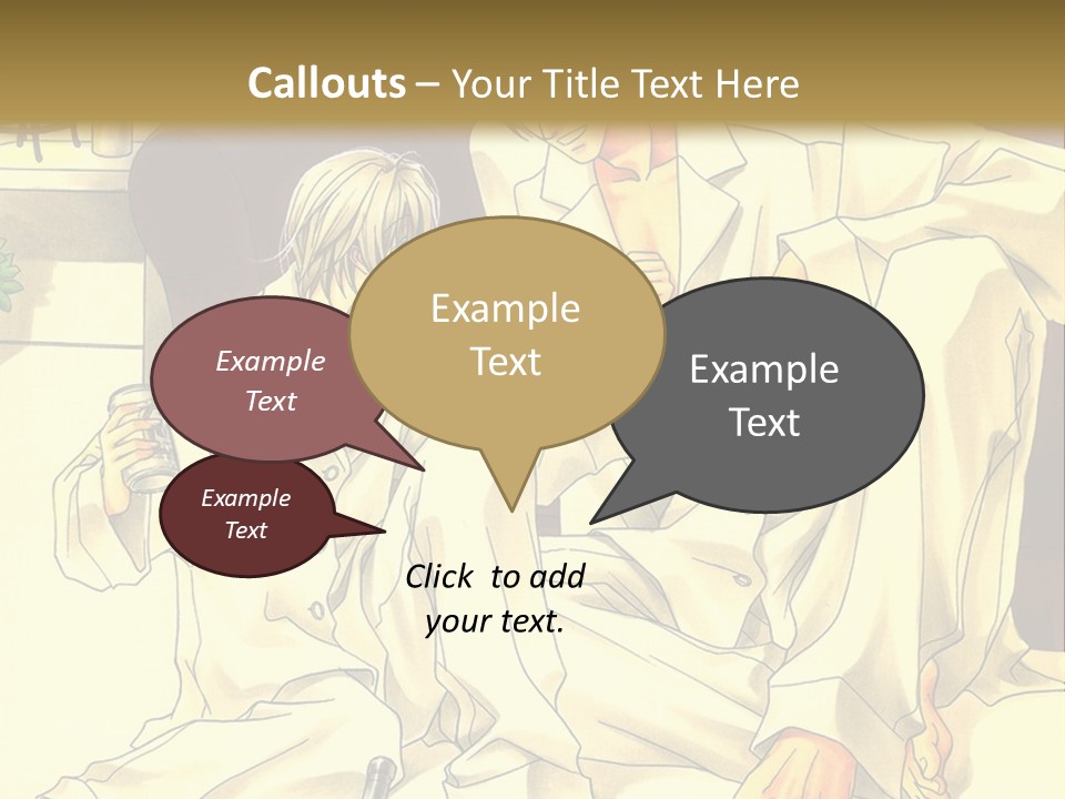 A Couple Of People Sitting On A Couch PowerPoint Template