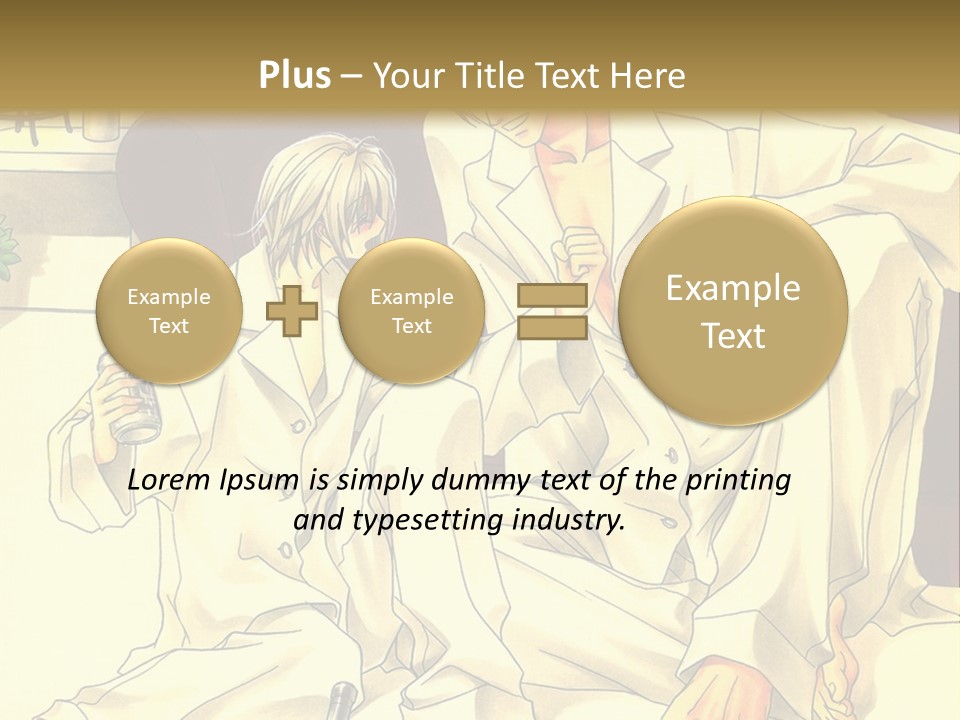 A Couple Of People Sitting On A Couch PowerPoint Template