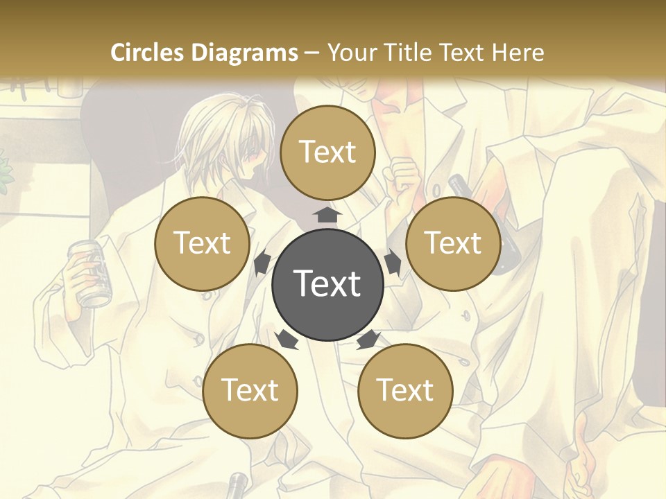 A Couple Of People Sitting On A Couch PowerPoint Template