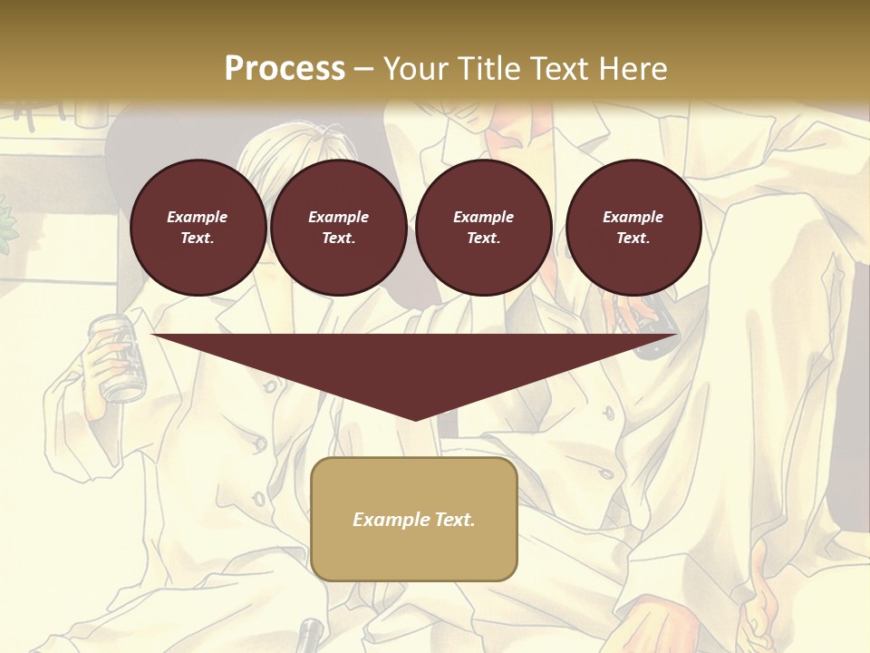 A Couple Of People Sitting On A Couch PowerPoint Template