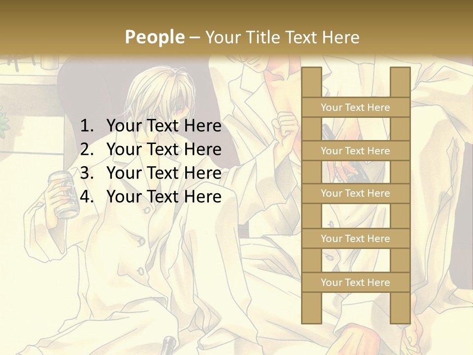 A Couple Of People Sitting On A Couch PowerPoint Template