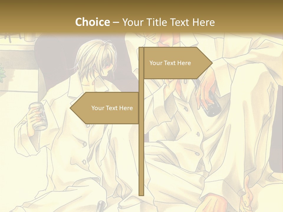 A Couple Of People Sitting On A Couch PowerPoint Template