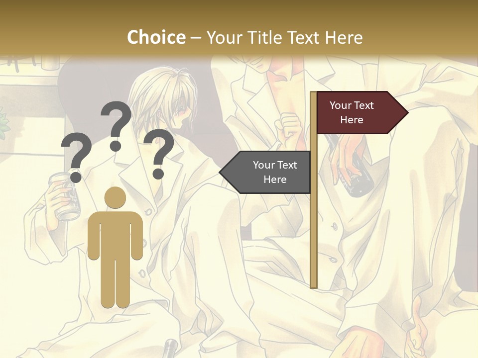 A Couple Of People Sitting On A Couch PowerPoint Template