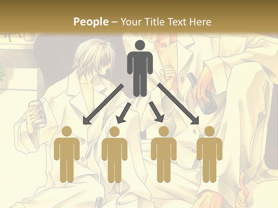 A Couple Of People Sitting On A Couch PowerPoint Template