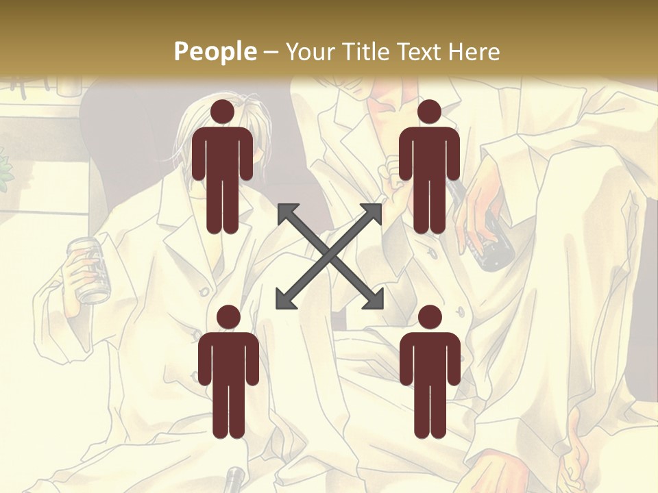 A Couple Of People Sitting On A Couch PowerPoint Template