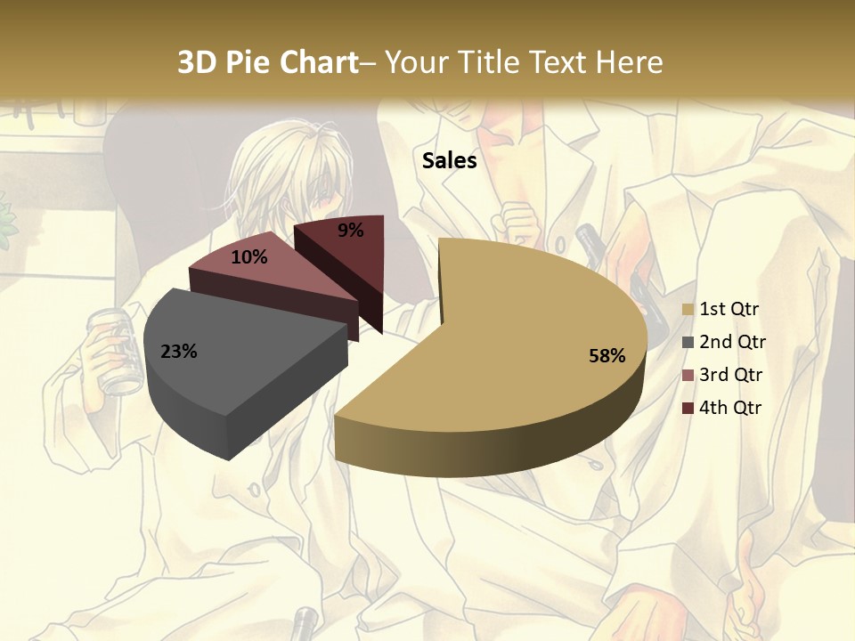 A Couple Of People Sitting On A Couch PowerPoint Template