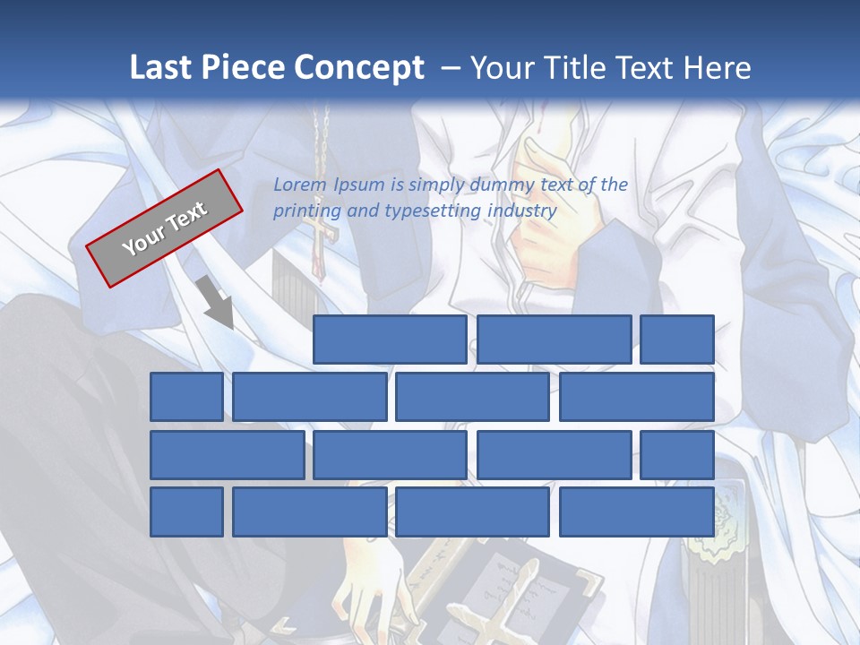 A Couple Of Anime Characters Sitting Next To Each Other PowerPoint Template
