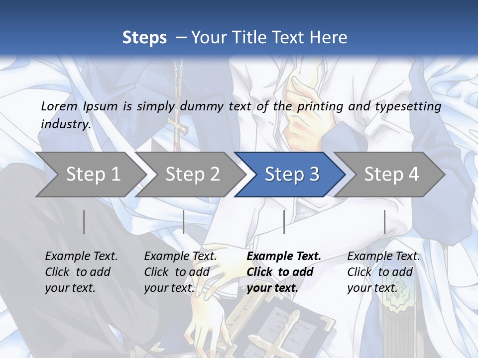 A Couple Of Anime Characters Sitting Next To Each Other PowerPoint Template