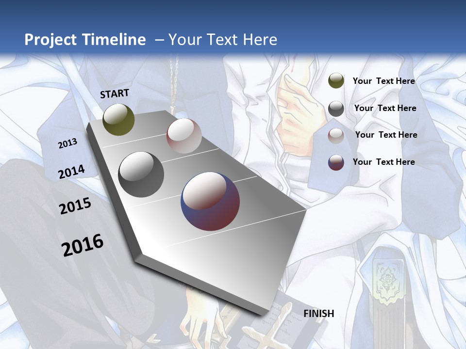 A Couple Of Anime Characters Sitting Next To Each Other PowerPoint Template