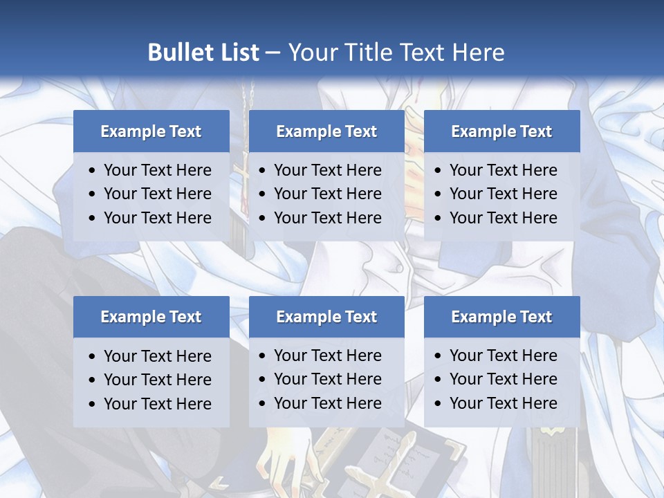 A Couple Of Anime Characters Sitting Next To Each Other PowerPoint Template