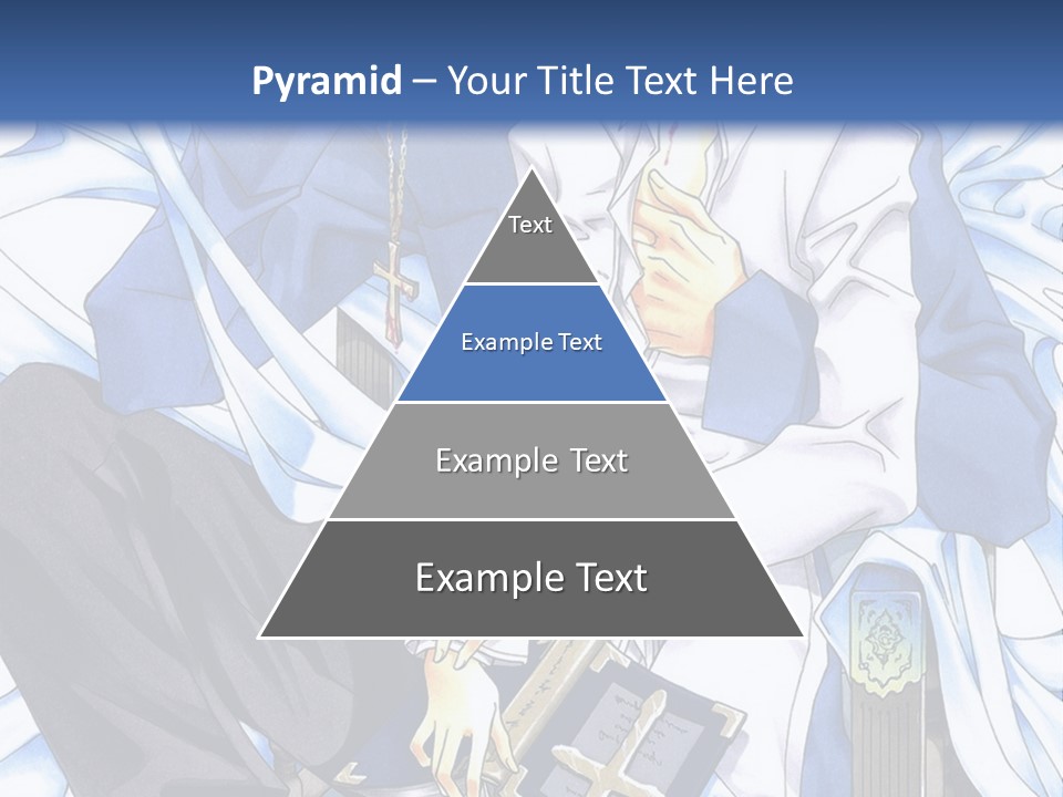 A Couple Of Anime Characters Sitting Next To Each Other PowerPoint Template