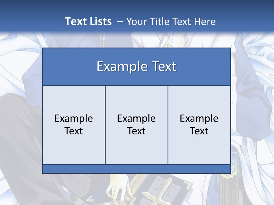 A Couple Of Anime Characters Sitting Next To Each Other PowerPoint Template
