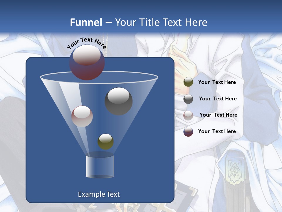 A Couple Of Anime Characters Sitting Next To Each Other PowerPoint Template