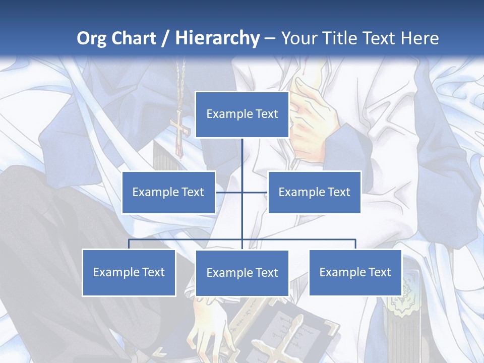 A Couple Of Anime Characters Sitting Next To Each Other PowerPoint Template