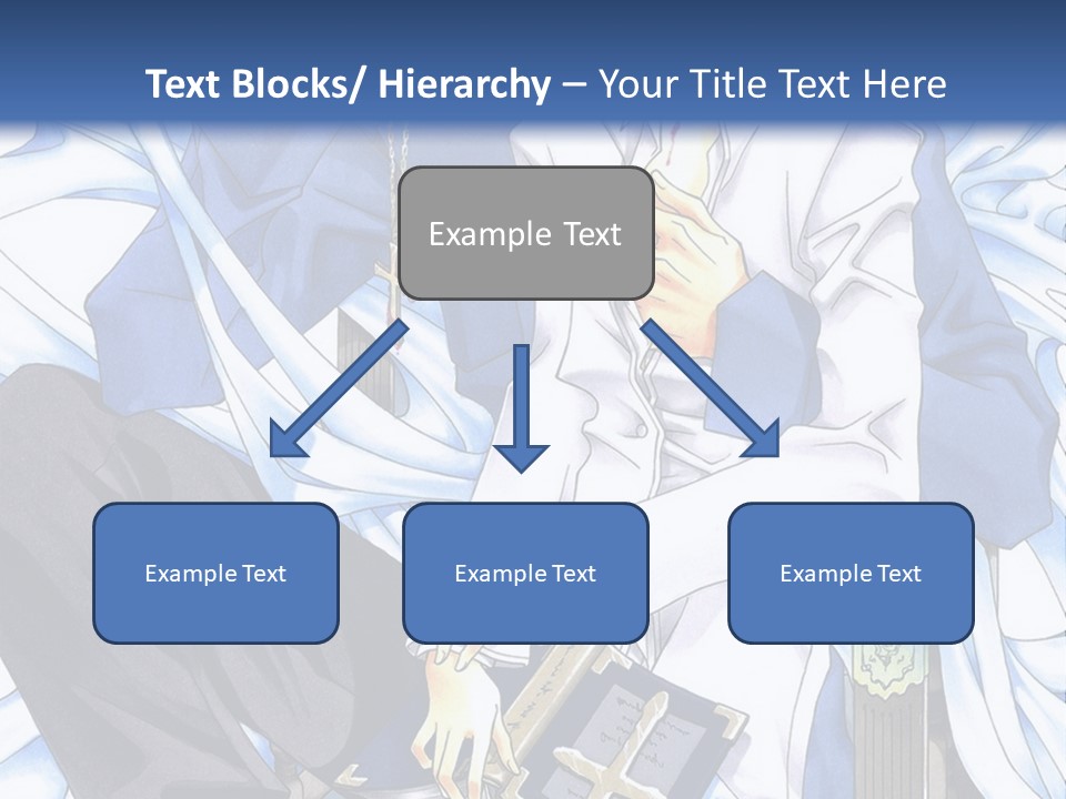 A Couple Of Anime Characters Sitting Next To Each Other PowerPoint Template