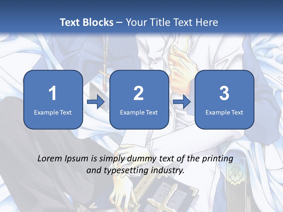 A Couple Of Anime Characters Sitting Next To Each Other PowerPoint Template