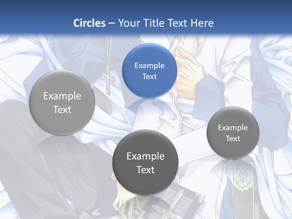 A Couple Of Anime Characters Sitting Next To Each Other PowerPoint Template