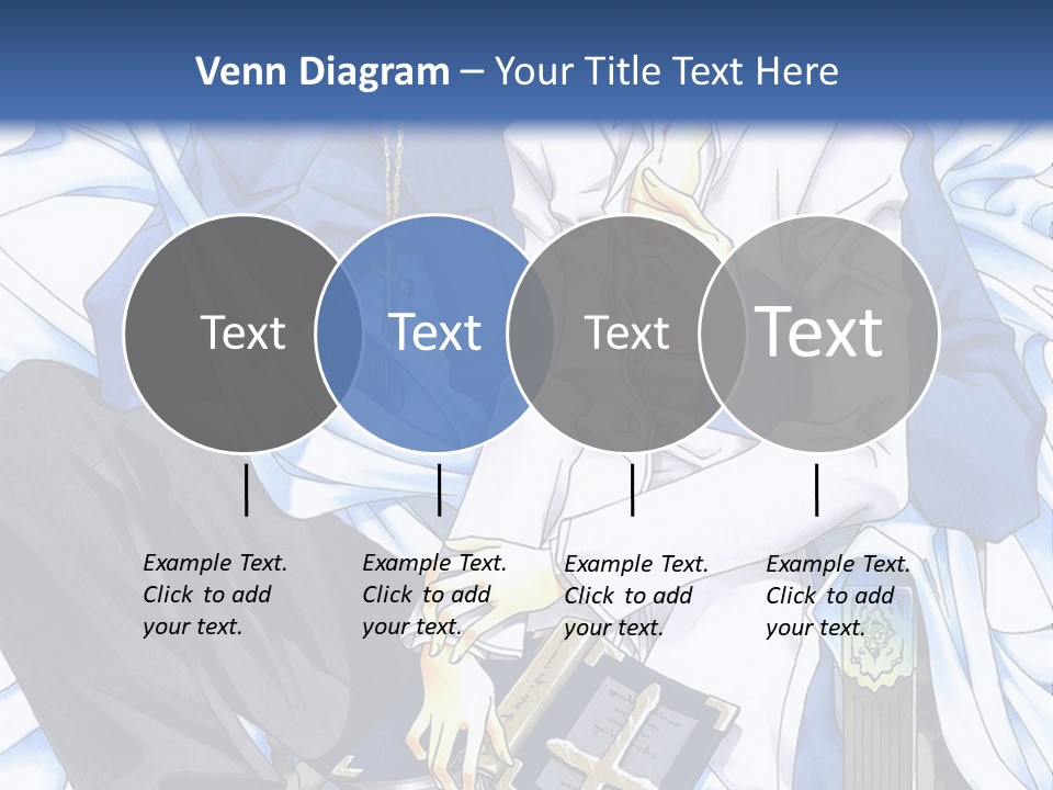 A Couple Of Anime Characters Sitting Next To Each Other PowerPoint Template