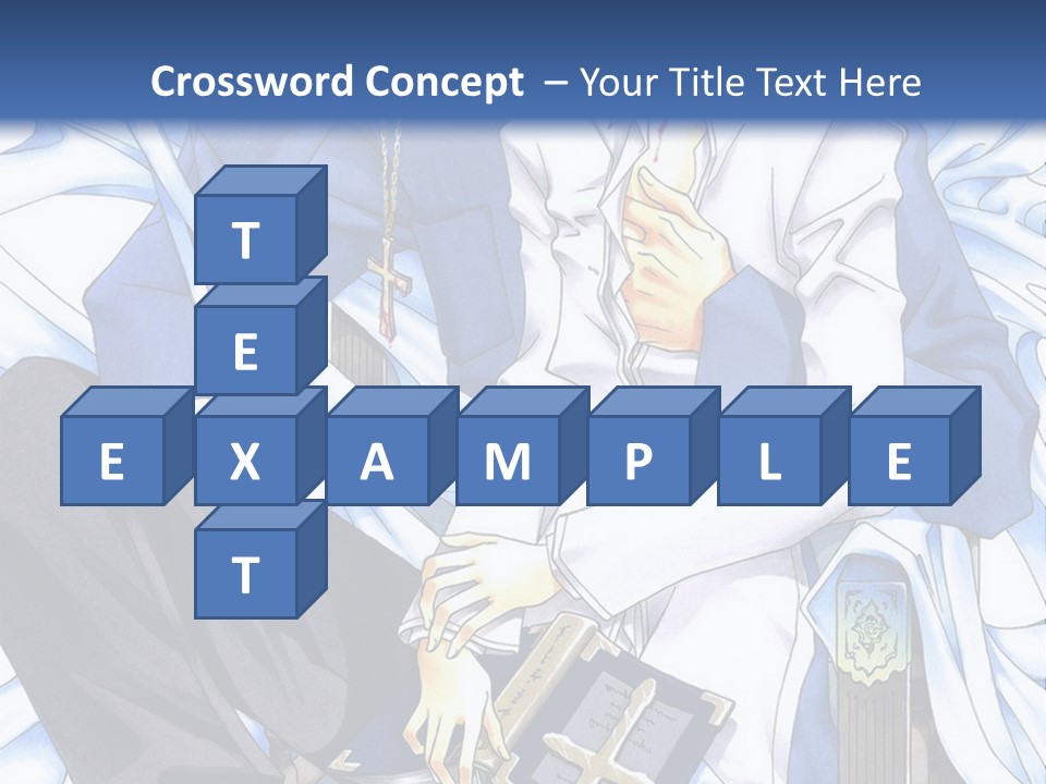 A Couple Of Anime Characters Sitting Next To Each Other PowerPoint Template