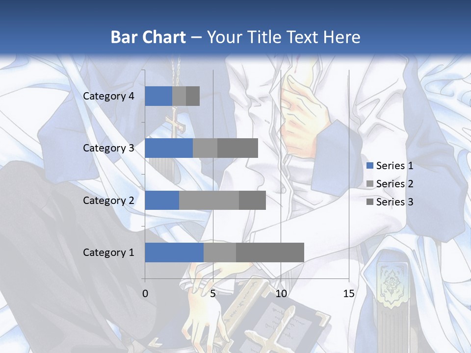 A Couple Of Anime Characters Sitting Next To Each Other PowerPoint Template