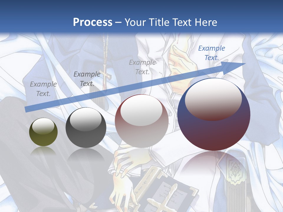 A Couple Of Anime Characters Sitting Next To Each Other PowerPoint Template