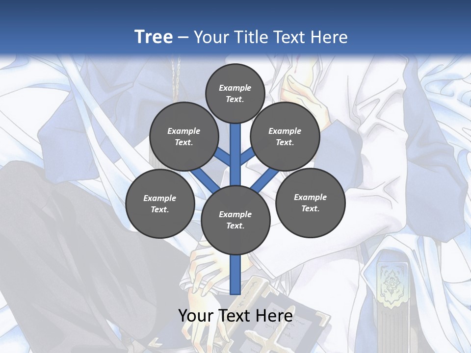 A Couple Of Anime Characters Sitting Next To Each Other PowerPoint Template