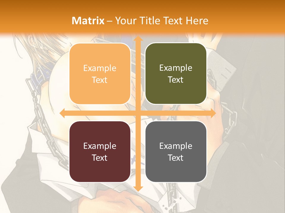 A Man And A Woman Hugging In Front Of An Orange Background PowerPoint Template